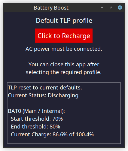 BatteryBoost screenshot